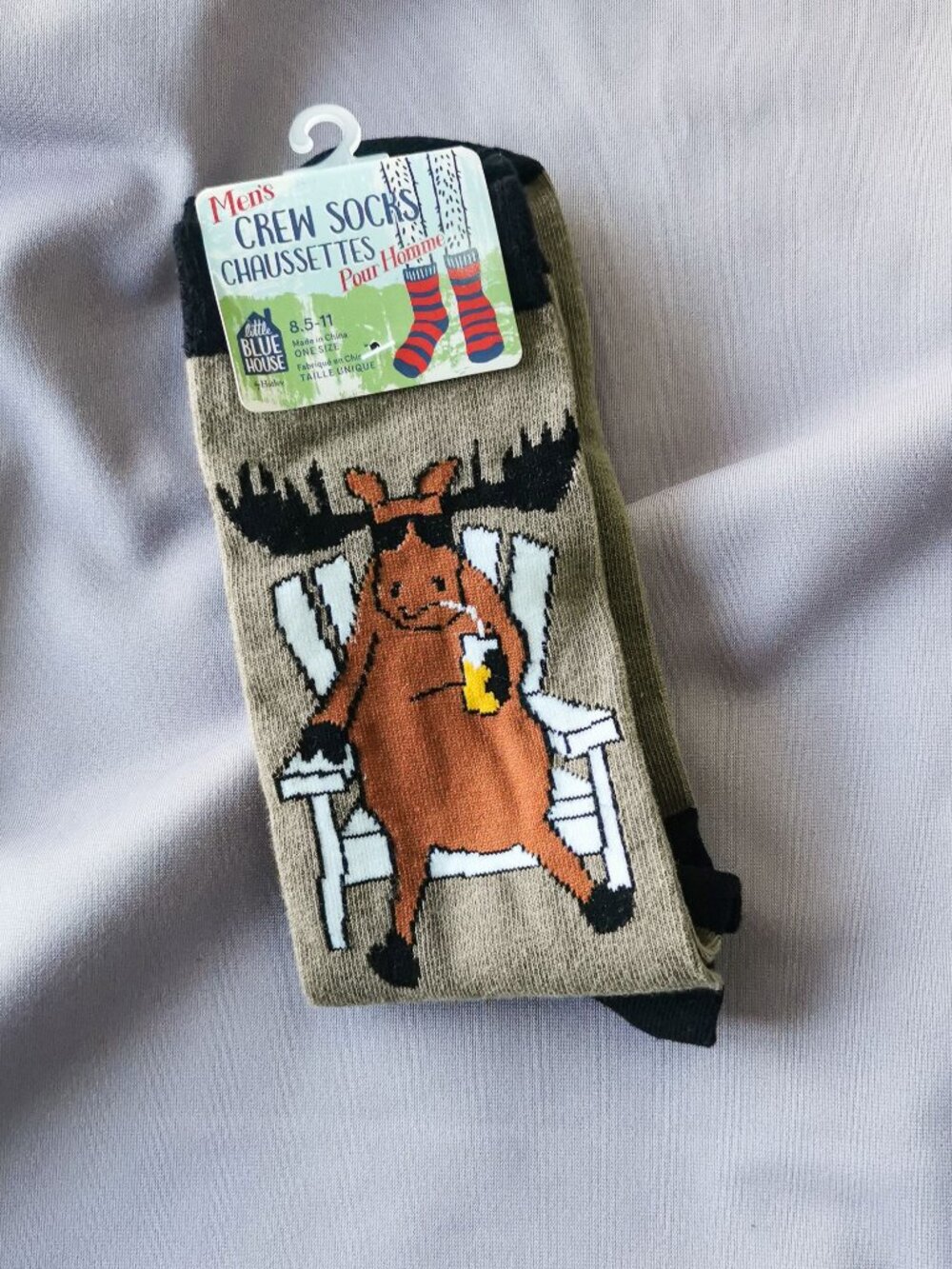 Moose Men's crew sock - Picture 2 of 4